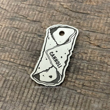 Load image into Gallery viewer, Cannoli Shaped Pet ID Tag | Custom Pet Tag | The Barking Tagsmith Australia
