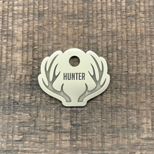 Load image into Gallery viewer, Antler Shaped Pet ID Tag | Custom Pet Tag | The Barking Tagsmith Australia