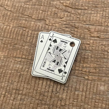 Load image into Gallery viewer, pet tag with black jack design | Custom Pet Tag | The Barking Tagsmith Australia