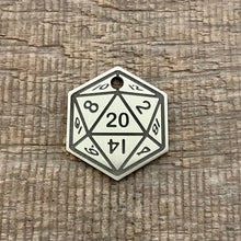 Load image into Gallery viewer, D20 dice shaped pet ID tag | Custom Pet Tag | The Barking Tagsmith Australia