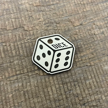 Load image into Gallery viewer, Dice shaped pet tag | Custom Pet Tag | The Barking Tagsmith Australia