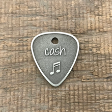 Load image into Gallery viewer, Guitar Pick Pet Tag by The Barking Tagsmith