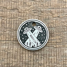 Load image into Gallery viewer, UFO themed pet tag | Custom Pet Tag | The Barking Tagsmith Australia