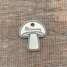 Load image into Gallery viewer, pet tag shaped as a mushroom | Custom Pet Tag | The Barking Tagsmith Australia