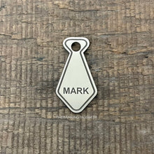 Load image into Gallery viewer, Neck tie Shape Pet ID Tag | Custom Pet Tag | The Barking Tagsmith Australia