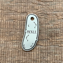 Load image into Gallery viewer, Pickle Shape Pet Tag | Custom Pet Tag | The Barking Tagsmith Australia