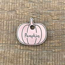 Load image into Gallery viewer, Pumpkin shaped pet tag | Custom Pet Tag | The Barking Tagsmith Australia