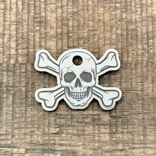 Load image into Gallery viewer, Skull and Crossbones Pet ID Tag | Custom Pet Tag | The Barking Tagsmith Australia