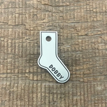 Load image into Gallery viewer, Sock Shape Pet Tag | Custom Pet Tag | The Barking Tagsmith Australia