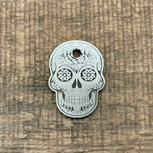 Load image into Gallery viewer, Sugar Skull Pet Tag | Custom Pet Tag | The Barking Tagsmith Australia