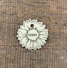 Load image into Gallery viewer, Sunflower shape pet tag | Custom Pet Tag | The Barking Tagsmith Australia