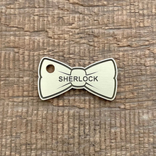 Load image into Gallery viewer, Bow Tie Shaped Pet ID Tag | Custom Pet Tag | The Barking Tagsmith Australia