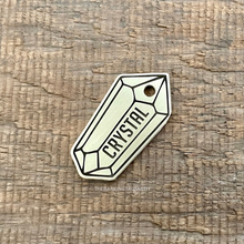 Load image into Gallery viewer, Crystal Gemstone Shape Pet ID Tag | Custom Pet Tag | The Barking Tagsmith Australia