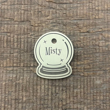 Load image into Gallery viewer, Crystal Ball shaped tags | Custom Pet Tag | The Barking Tagsmith Australia