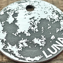 Load image into Gallery viewer, Full Moon engraved Pet Tag | Custom Pet Tag | The Barking Tagsmith Australia