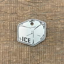 Load image into Gallery viewer, pet tag shaped as an ice cube | Custom Pet Tag | The Barking Tagsmith Australia