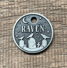 Load image into Gallery viewer, Graveyard Raven Pet ID Tag