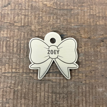 Load image into Gallery viewer, Bow Tie Shape Pet ID Tag | Custom Pet Tag | The Barking Tagsmith Australia